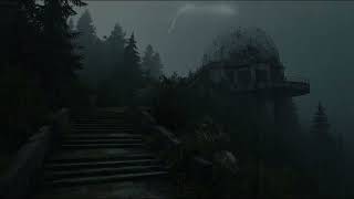 The Lonely Hilltop Observatory in a Dark Downpour: Continuous Rain Sounds for Deep Study