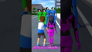 Hantu  monster Twin Smile Bhoot 👿👹 Sakura School Simulator Horror Ding Dong #shorts #viral #ghost