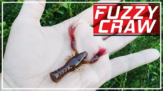 Testing a New Bass Fishing Lure FUZZY Craw + Big Fish Catch Surprise!