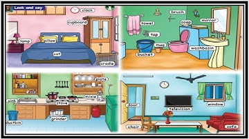 Our sweet home - look and say - 2 Std 1 Term English - pg no 68 & 69