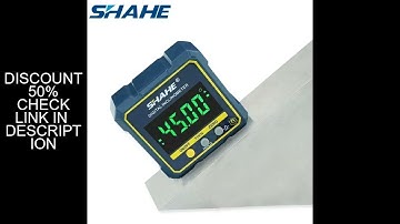 SHAHE Digital Angle Gauge Magnetic Protractor Inclinometer Level Angle Finder Angle Cube Level Box W