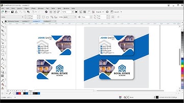 Business Card Design In Corel Draw | Visiting Card Design | Corel DRAW Tutorials #graphichubmentor