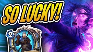 Getting Insanely Lucky Khadgar Spell Mage Rise Of Shadows Hearthstone