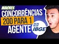 Maiores concorrências para Agente Censitário do Concurso IBGE !!! | Mais de 150 Candidatos por vaga!