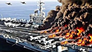 Today, the US's Largest Aircraft Carrier Carrying Secret Fighter Jets Was Destroyed By Houthi Drones