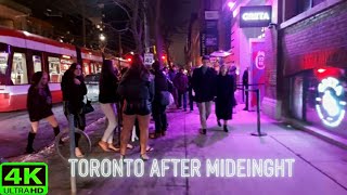 【4K】Toronto After Midnight ❄️ | King Street West Friday Night Walk | Winter Nightlife (Dec 2025)