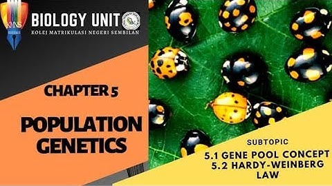 CHAPTER 5   POPULATION GENETICS