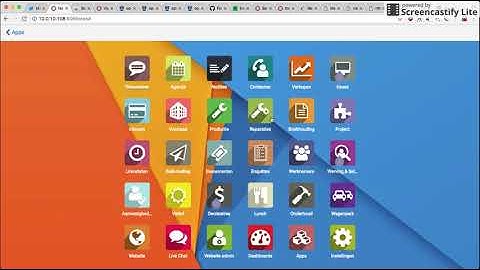 Odoo App sidebar sneakpreview