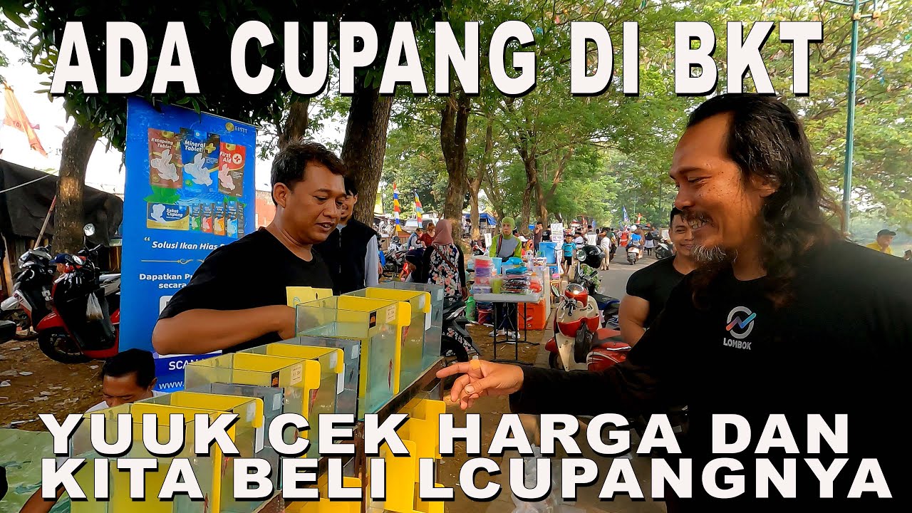 BELI IKAN CUPANG DI TROTOAR TEMPAT JOGING BKT PASAR KAGET BKT