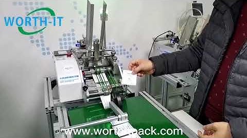 fold paper instructions booklet friction count feeding | WORTHIT automatic package machine