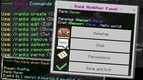 Plugin RankSystem || API 4.0.0 || Plugins Pocketmine-MP