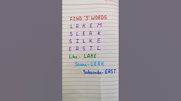 find 3 words 🤔🔎#shorts #trending #art #puzzle #challeng