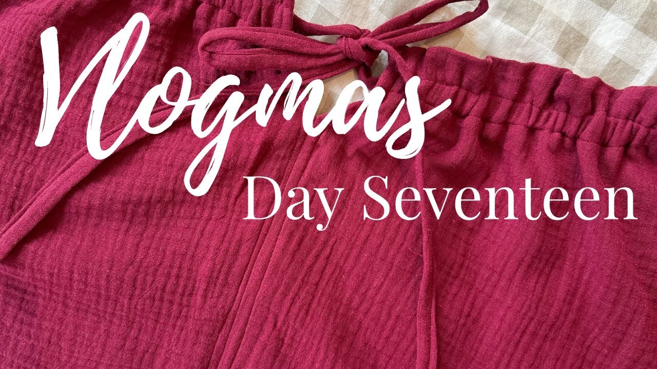 Шью рождественское платье, работаю над рождественской вышивкой и пишу книгу | Vlogmas, день 17