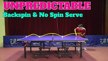 Learning UNPREDICTABLE Backspin & No Spin Serve | MLFM Table Tennis Tutorial