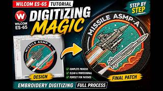 How to Digitize Missile Patch (ASMP-A) in Wilcom