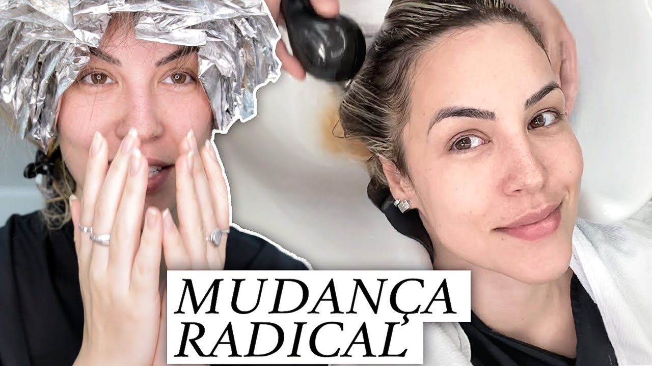 MUDEI COMPLETAMENTE MEU CABELO - TRANSFORMAÇÃO RADICAL