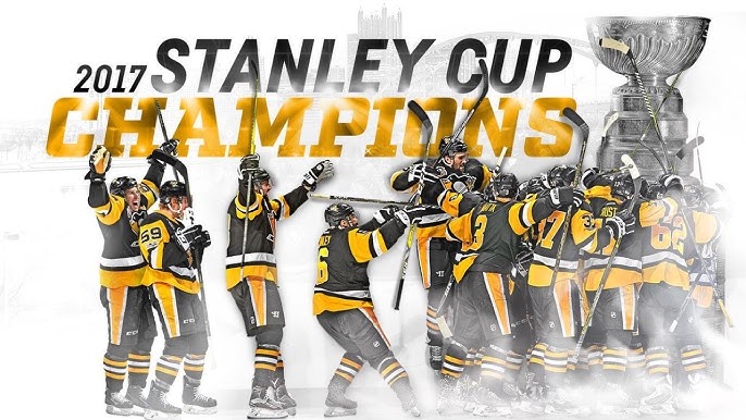 Pittsburgh Penguins 5 Time Stanley Cup Champions - 8x8 Die Cut