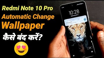 Redmi Note 10 Pro - Turn Off Lock Screen Automatic Change Wallpaper | Disable Mi Wallpaper Carousel