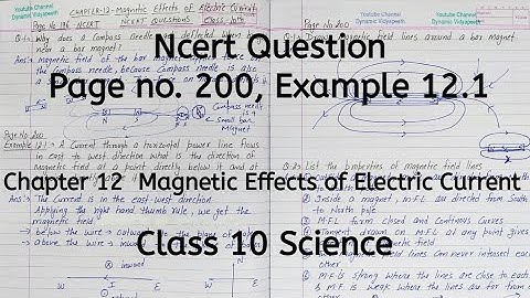 Example 12.1 | Page no 200 | Chapter 12 | Magnetic Effects of Current | Class 10 Science