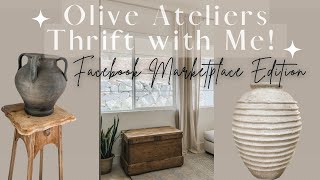 Olive Ateliers DIY || Olive Ateliers Thrift with Me || Facebook Marketplace Finds || DIY Vintage Pot