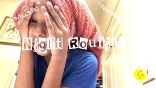 Night Routine 🫠 (chaotic) || Music,Skincare,etc || Enjoy .!