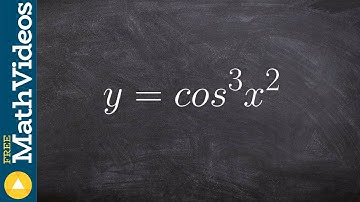 Learn how to take the derivative using the chain rule twice with cosine