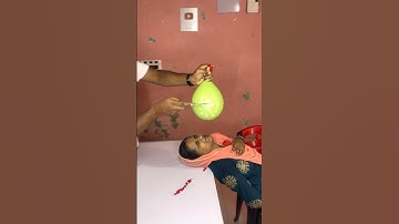 Water Balloon Cutting Challenge-9😂😂 |Face wash 💦 😜😳🤣🤪| #short #shorts