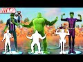 Fortnite BEAST BOY Skin (ALL STYLES) doing all Built-In Emotes! GO APE Built-In Emote include