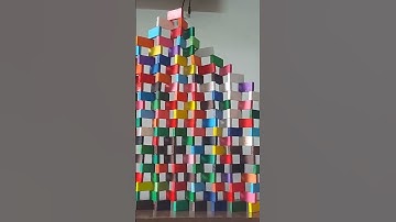 Satisfying Domino Diagonal Wall Falling