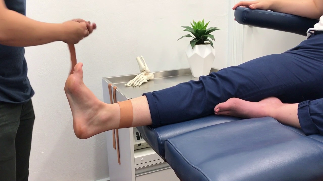 'J Strap' Stable Ankle Taping Technique Barefoot Podiatry Melbourne