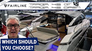 New 2024 Fairline Targa 45 GT and 45 Open. £1m. Which should you choose?