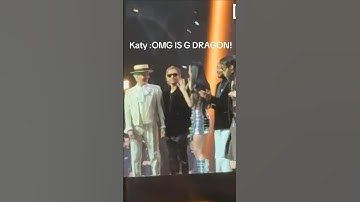 G dragon and Katy Perry moment #gdragon #katyperry #jhope #taeyang #rose
