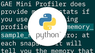 Profiling memory usage on App Engine