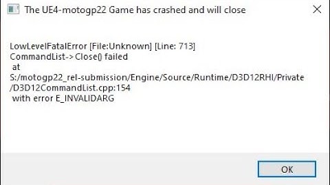 fix moto gp 22 low level fatal error line:713