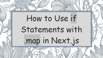 How to Use if Statements with .map in Next.js