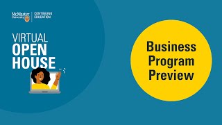 Business Program Preview – Presented by McMaster Continuing Education