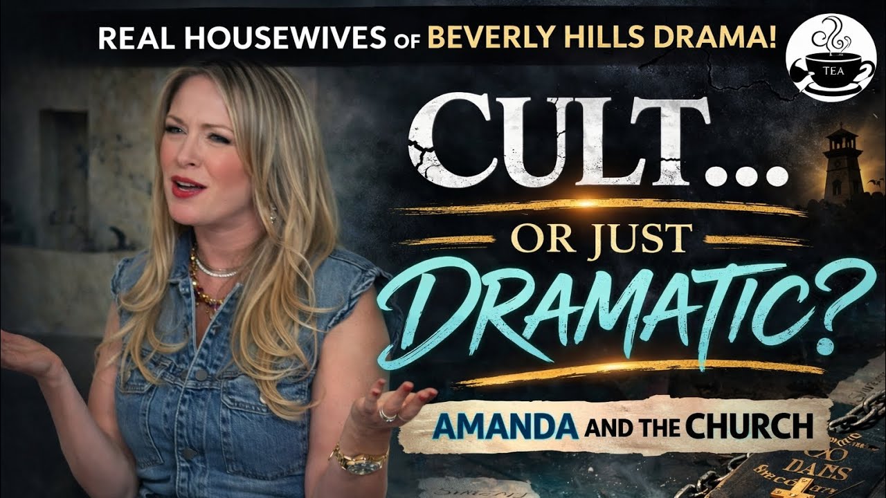 Did RHOBH Amanda Frances Escape a Cult?  Church Drama Explained #RHOBH #Cult #AmandaRHOBH #bravo 