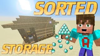 How to Make an Item Sorter in minecraft | Minecraft Automatic Storage System | Redstone Tutorial