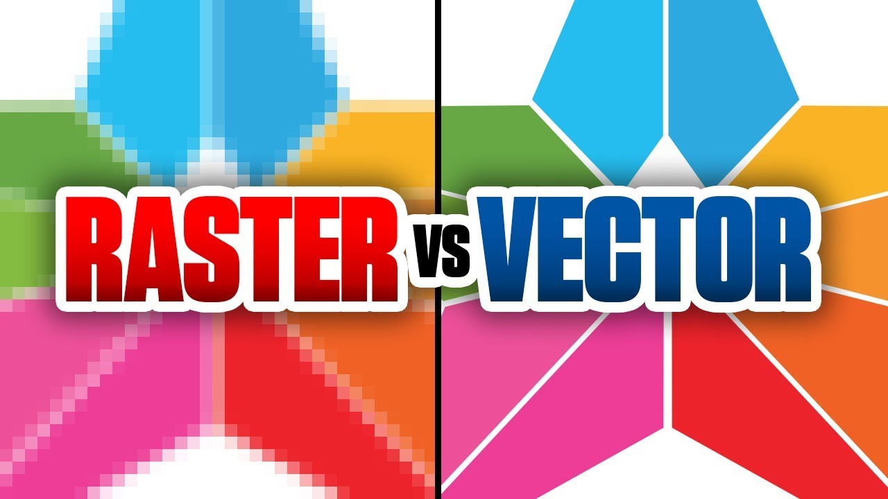 กราฟิก แบบ raster  Update 2022  Raster Bitmap vs Vector Graphics