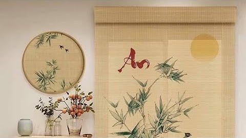 Tổng kho cung cấp mành tre trúc in tranh nghệ thuật Thịnh Phát. Mành tre trang trí cafe, phòng trà.