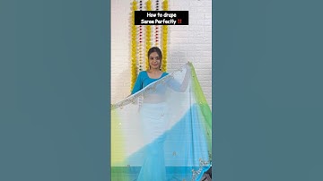 Saree drape tutorial Part-2 | @santoshi_megharaj #howto #sareedraping #shorts