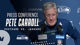 Pete Carroll Seahawks Postgame Press Conference - Week 8 vs. Jacksonville Jaguars