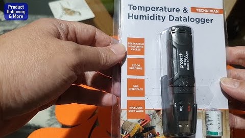 Protech Temperature and Humidity Datalogger Unboxing and Battery Installation