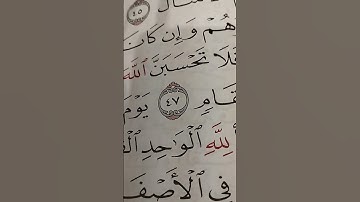 دينى سورة إبراهيم ختام السورة من٤٨/٥٢ ح الاخيرة ٣٩ م39/8/s