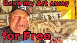 Gave my Art away for free to my Subscribers  due Store closure