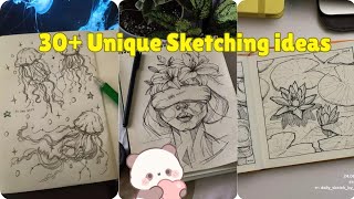 Creative and Unique Sketching ideas •• Drawing ideas from printrest #pinterest  #trendyy