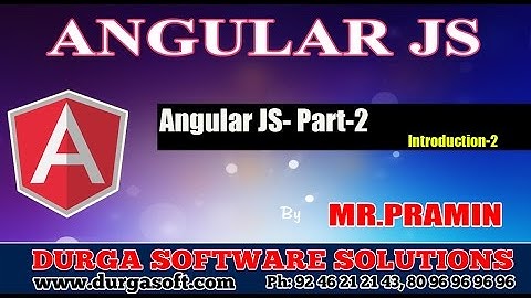 Angular JS-Part-2 || Introduction-2