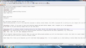 How to make your own custom  Windows 7 theme part 1 Introduction