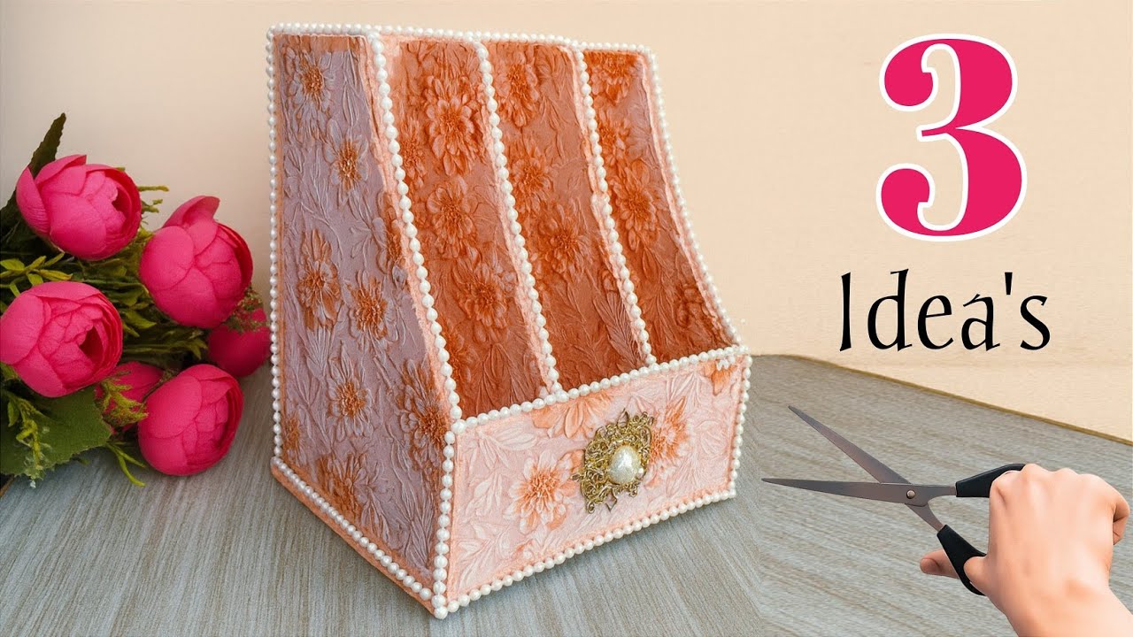 3 Useful and Creative Diy ideas using Cardboard | Best Out Of Waste ...