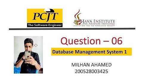 Data Base Task 06 | Write an Update Query Statement | 1st Year | Java Institute